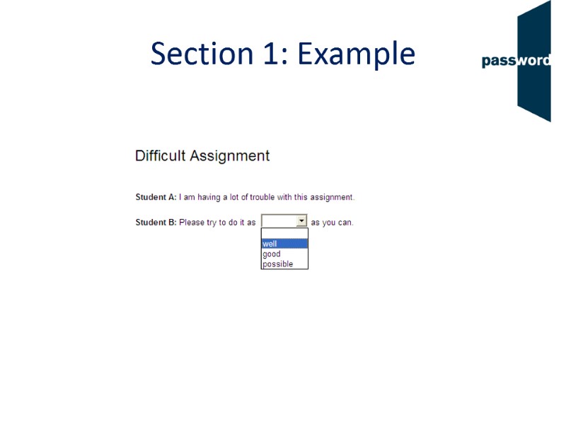 Section 1: Example